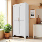 71" Pantry Cabinet, Kitchen Pantry Storage Cabinets with Adjustable Shelves,Metal Hutch for Kitchen, Dining Room, Living Room and Bathroom