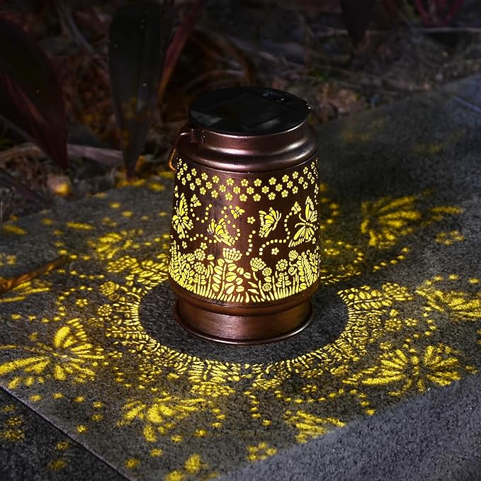Styleonme Butterfly Lover Solar Light, Mother's Day Lantern Gift for Women Mom Grandma Sister, Hanging Image Butterflys Lanterns, Yard Corridor Garden Decor, Thanksgiving Day, Birthday Gifts