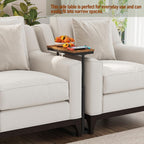 TUTOTAK End Table, Side Table, Tall Couch Table, Sofa Table, Living Room, Bed Room, Brown TB01BB083