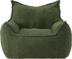 EBENCHICO Giant Bean Bag Chair for Adults, Corduroy Large Bean Bag Chairs for Teens with Armrests, Comfy Adult BeanBag Chair Sofa Couch with Filler Included for Bedroom Living Room