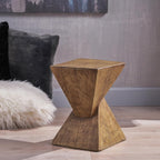 18" H Modern Side Table – Stylish Narrow Cent Table Compatible with Living Room,Bedroom,or Office – Versatile Home Furniture with Design and Sturdy Construction,Natural Color