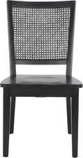 SAFAVIEH Home Collection Margo Coastal Black Dining Chair Set of 2