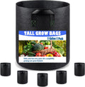 5 Gallon 5 Pack Grow Bags, Heavy Duty Nonwoven Aeration Fabric Plant Grow Pots for Vegetables