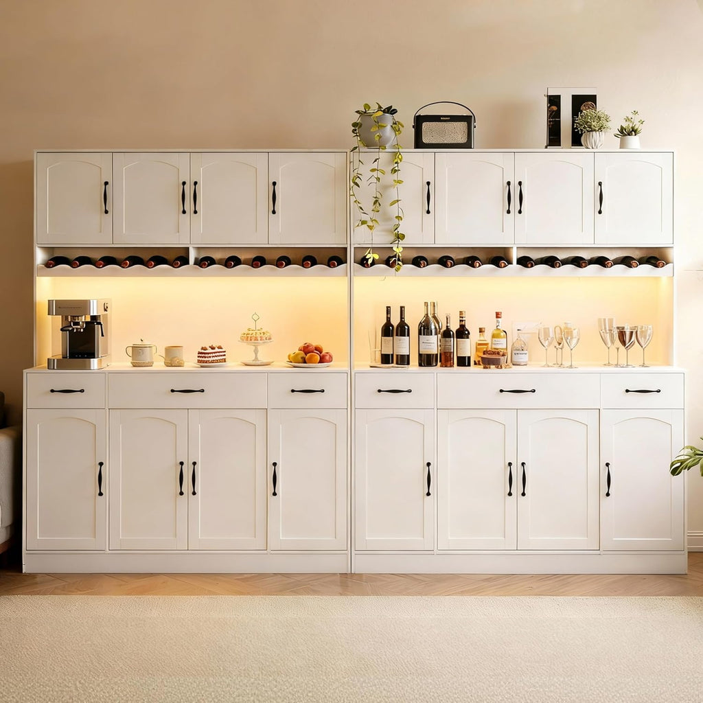 72" Tall Kitchen Pantry Cabinet Whit