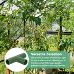 4 Pcs 11mm Greenhouse Frame Building Connectors, 3 Way Flat Pipe Fitting for Grape Trellis/Sunscreen Shed/Gardening Plant Stakes, Greenhouse Accessories [Green]