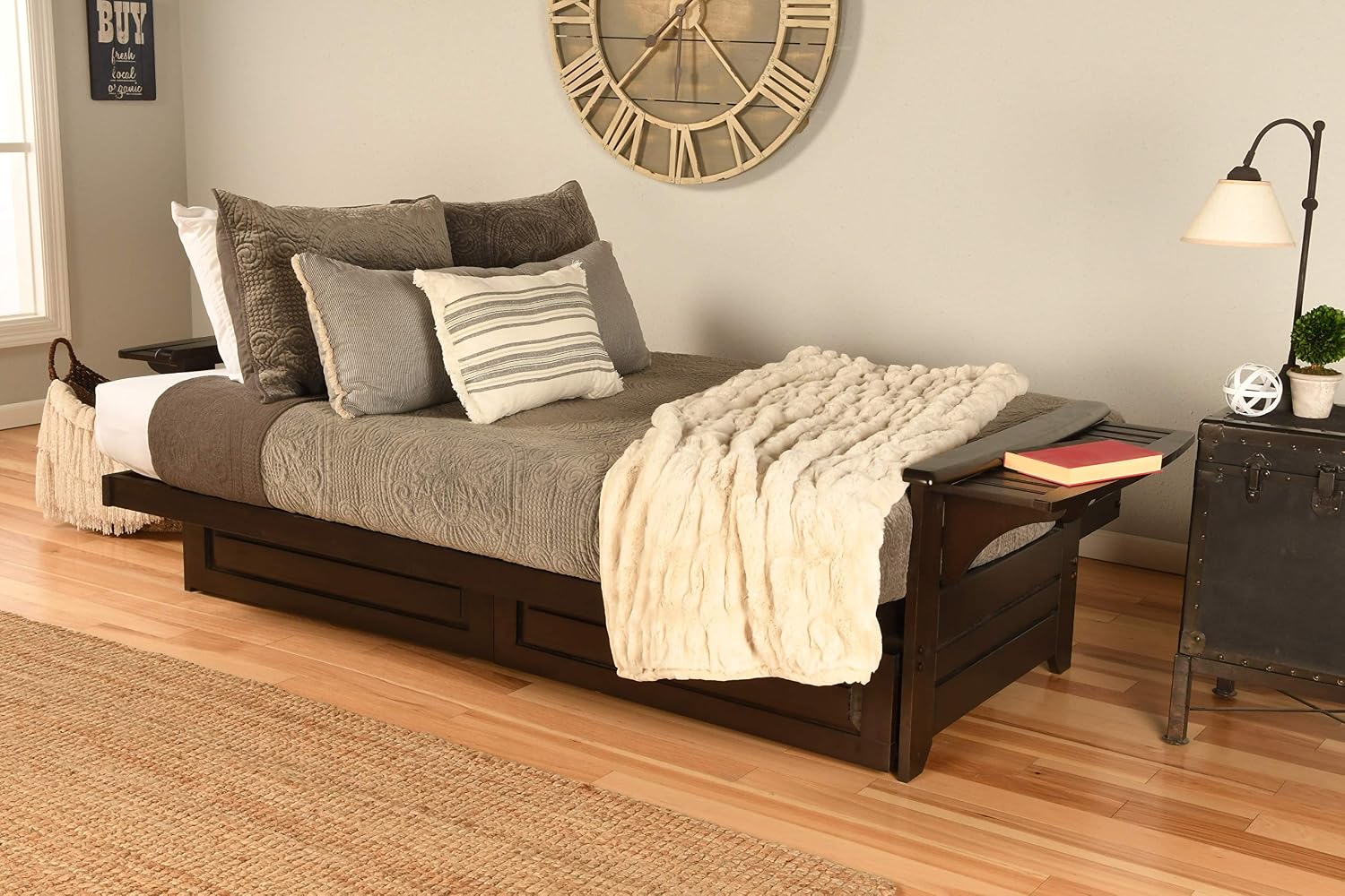 Kodiak Futons Full Size Futon in Espresso Finish, Brown
