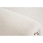 Evolur Vienna Swivel Glider with Nailhead Trim in Sweet Cream, Made from Sturdy and Sustainable FSC-Certified Wood, Easy to Assemble and Maintain, Features 360° Swivel Motion