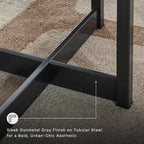 Signature Design by Ashley Tomtyn Casual Self Storing Leaf Dining Extension Table with Trestle Base, Light Brown