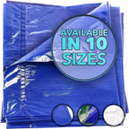 QUEEN OF TARPS | 6x8 Light Duty Tarp Waterproof, 70 GSM is 7 MIL, UV/Tear Resistant Tarp, Camping, Outdoor Furniture, Car, Tents, Painting, Firewood Protection | 6x8, Light Duty