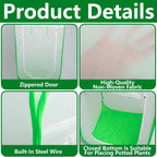 28 x 28 x 48 Inch Pop Up Winter Frost Plant Cover, Gardening Plants Freeze Protection Tent, Warm Plant Protector Enclosure for Snow Frost Protection Indoor & Outdoor