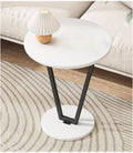 Sofa Side Table, Small Table, Side Cabinet, Small Coffee Table, Bedside Bedside Table, Small Round Table, Storage Rack, Rounded Corner Table (Color : Black), 32454