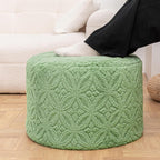 Plush Multi-Functional Ottoman Pouf – Ergonomic Ottoman Foot Rest with Space-Saving Design, Perfect Under Desks, Couches & Sofas (Sage Green)