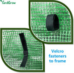 YardGrow Greenhouse Replacement Cover Larger Walk in Outdoor Plant Gardening Greenhouse (Frame Does NOT Included) (Green, 12'x7'x7')