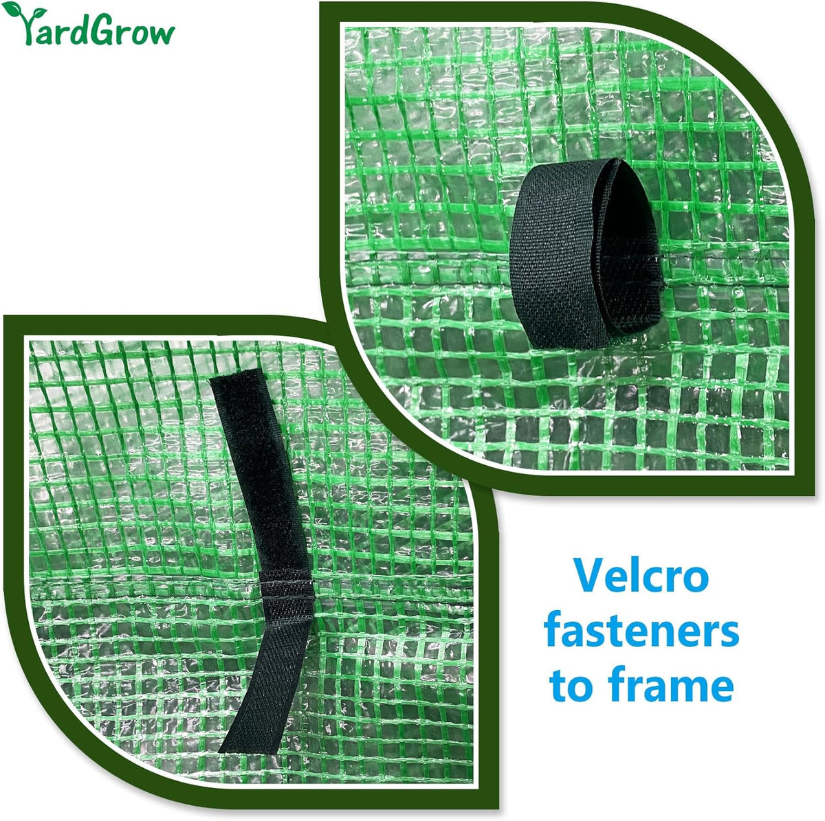 YardGrow Greenhouse Replacement Cover Larger Walk in Outdoor Plant Gardening Greenhouse (Frame Does NOT Included) (Green, 12'x7'x7')