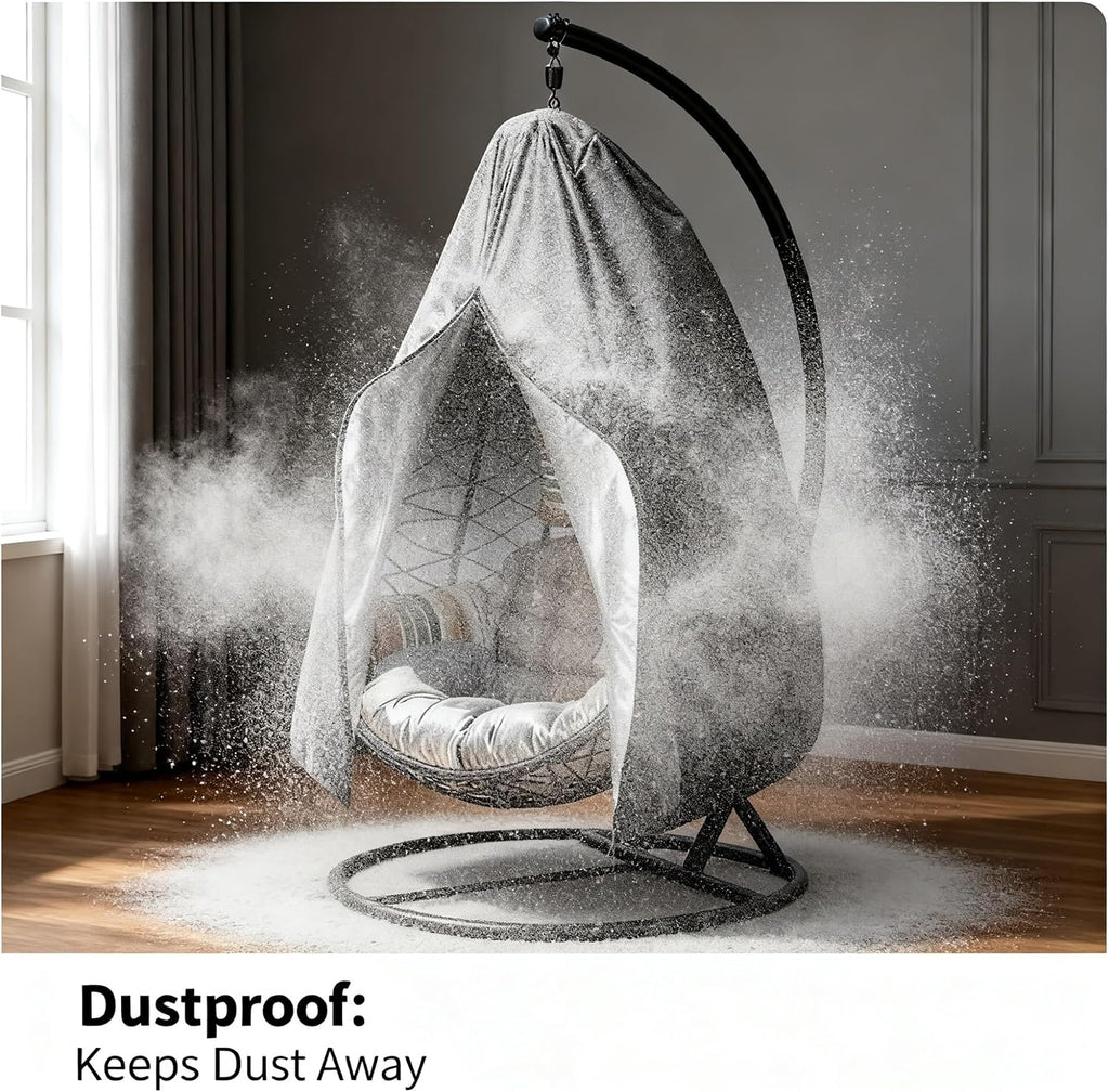 Heavy-Duty 210D Oxford Swing Cover-Waterproof UV-Resistant and Windproof Hammock with Drawstring(Double(200cm*230cm))