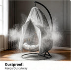 Heavy-Duty 210D Oxford Swing Cover-Waterproof UV-Resistant and Windproof Hammock with Drawstring(Double(200cm*230cm))