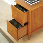 OSP Home Furnishings Knob Hill Collection File Cabinet for Letter Size Files, Antique Cherry Finish