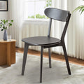 Modern Dining Chairs, Solid Oak Wood Dining Chair with Comfortable Backrest, Sturdy Wooden Chairs for Kitchen, Dining Room