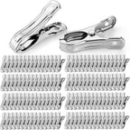 120 Pcs Garden Clips, Greenhouse Clamps, Stainless Steel Greenhouse Clips for Netting, Heavy Duty Row Cover Clips with a Strong Grip for Shade Cloth or Plant Cover on Gardening Hoops