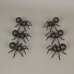 Set of 6 Cast Iron Ant Sculptures Home Garden Decor Metal Outdoor Statue Yard Art