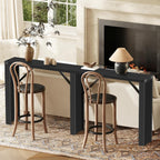 YATINEY Console Table, 70.8" Long Behind Couch Sofa Table, Entryway Table, Farmhouse Console Table for Narrow Spaces, Hallway, Living Room, Black CT31BB