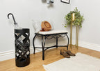 Mango Steam White Shoe Bench - Vanity Seat for Makeup Room, Dressing Stool, Entryway Bench - Powder Coated, Upholstered, Space Saving