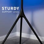 VIVO Black Easel TV Stand for 45 to 65 inch Screens, STAND-TV65AB | Articulating Artistic Studio Display Stand, Adjustable TV Mount with Swivel, Tripod Base, Max VESA 600x400, Holds 77 lbs