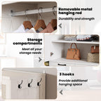 ANCTOR 71" Wooden Armoire Wardrobe Closet with 2 Drawers & Hanging Rod | Freestanding Clothing Storage Cabinet with 2 Doors and Shelves, White