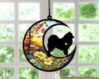 Personalized Dog Memorial, Custom Name Samoyed Dog Christmas Ornament with Name, Custom Breeds, Pet Loss Light Catcher, Gifts for Lovers Loss of Pet Sympathy on Mothers Day Christmas