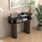 Round Modern Console Table, Mid Century Sofa Table