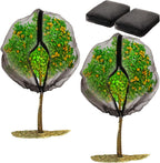 2 Pack Fruit Tree Netting Bags with Zipper and Drawstring, 6 x 6ft Ultra Fine Mesh Garden Netting Plant Cover, Bird Netting for Blueberry Bushes, Fruit Trees, Flowers (Black, 6 x 6 ft)