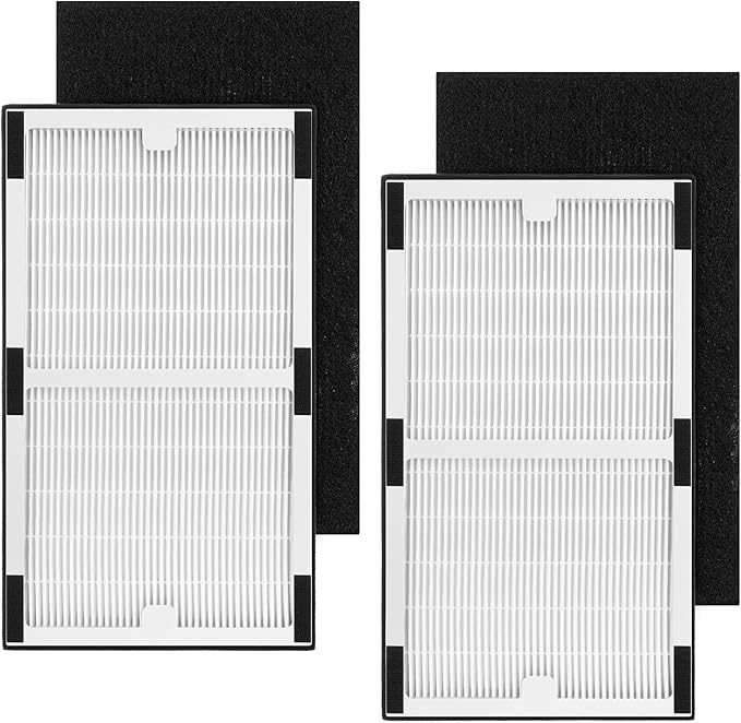 Replacement Filter C for Idylis IAF-H-100C, IAP-10-200, IAP-10-280, 2 Pack Type C Hepa Filter & 2 Activated Carbon Pre-Filter)