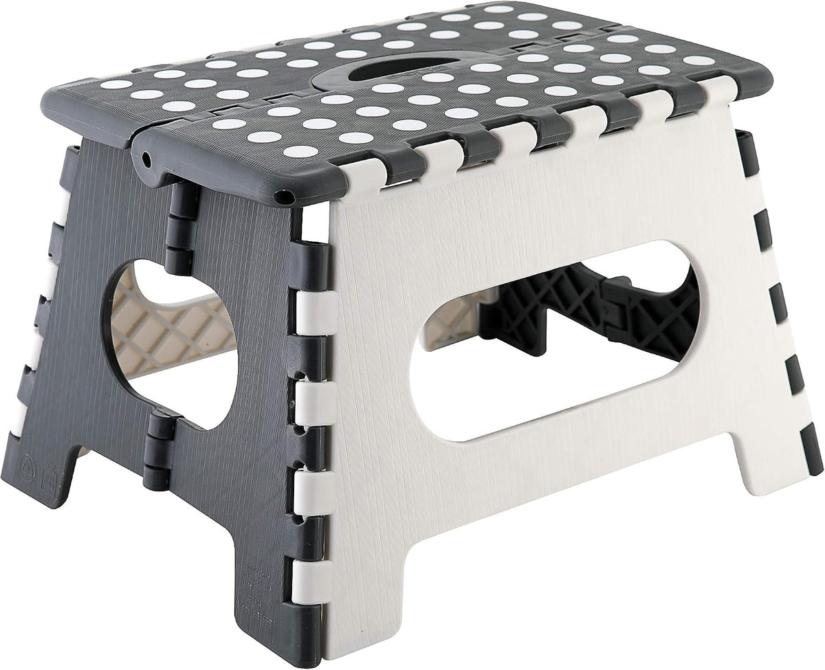 axentia Klapphocker, aus Kunststoff, Faltbarer Tritthocker stabil bis 150 kg, farblich sortiert