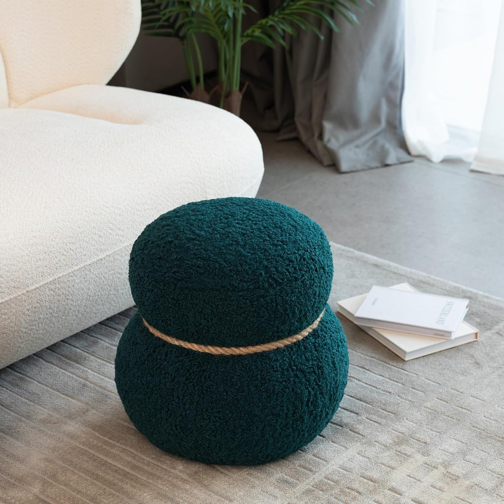 Snowman Stool, Seat Body Width 14.56 Inches, Round Belly, Playful Cute, Suitable for Any Space,for the Bedroom