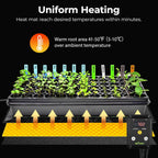 BN-LINK Seedling Heat Mat Heating Pad 20" x 20.75" with Digital Thermostat Controller Combo Set Waterproof for Indoor Seed Starting and Plant Germination