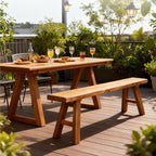 Front Entryway Bench Indoor Hallway Bedroom End of Bed Farm House Rustic Dining Table Vintage Narrow Noodle Bench Solid Wood (L 47.2″x10.2″W x 17.7″H)
