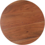 SAFAVIEH Home Collection - Irachi Solid Wood Accent Table with Sculptural Round Base in Walnut Finish, Modern Side Table, Fully Assembled (ACC3227A)