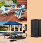 Anwenk 4Pack Patio Chair Replacement Parts Fiberglass Spring Plates Rocking Chair Repair Kit for Universal Swivel Rocker Chair Garden Lawn Furniture,5" L x 2.5" W x0.3 H