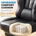 COMHOMA Big and Tall Gaming Chair with Footrest Ergonomic Office Chair