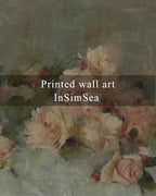 InSimSea Framed Wall Art for Living Room Decor Classical Oil Painting Roses Canvas Prints Vintage Wall Art Decorations for Bedroom Home Office Bathroom Decor 12x16in