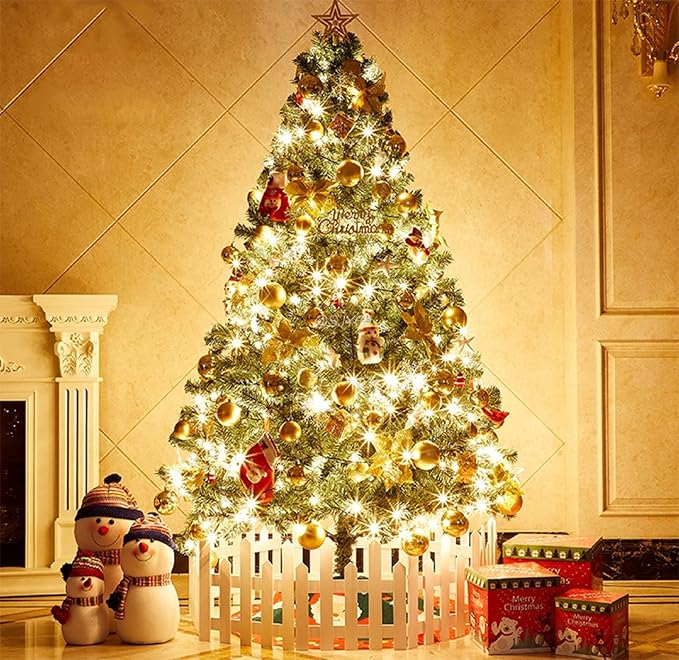 Christmas Lights, Battery Operated String Lights 18ft 50 LED 8 Modes LED Mini Lights with Timer for Christmas Tree Wreath Party Home Indoor Outdoor Decor, Waterproof, Warm White