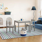 3-Piece Dry Erase Activity Table and Chair Set for Learning, Drawing & Creative Play