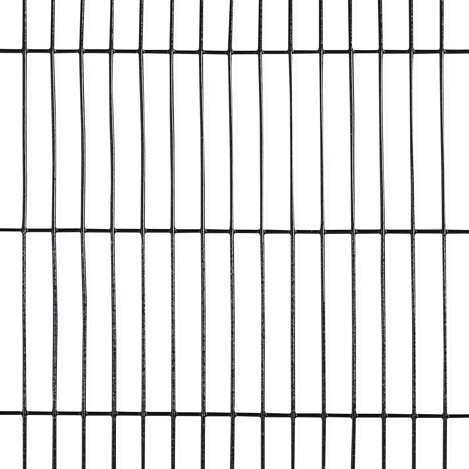 Fencer Wire 16 Gauge Black Vinyl Coated Welded Wire Mesh Size 0.5 inch by 3 inch (4 ft. x 50 ft.)