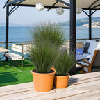 24PCS Fake Plants Artificial Wheat Grass Greenery Plastic Plants Fake Grass Artificial Plants for Outdoor Decor Artificial Grass Plant with Greenery Stems for Indoor Home Decoration 26.4"