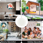 5 Pack Sublimation Wind Spinner Blanks 8 Inch Wind Spinners Sublimation Blanks 3D Aluminum Metal Wind Spinners for Yard and Garden Indoor Outdoor Window Porch Front Door Decoration Round