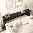 Epecoya 63-Inch Black Console Tables for Entryway Mid Century | Wooden Sofa Table Behind Couch, Entryway Console Tables for Living Room, Entry Way, Hallway