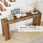 Spaco 63'' Narrow Long Console Table,Farmhouse Entryway Table Sofa Table with Storage,Wood Behind Couch Table for Living Room, Hallway,Foyer