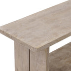 Alaterre Furniture Bethel Entryway Bench with Storage Shelf – Rustic Farmhouse 40-Inch Solid Acacia Wood Seat for Mudroom, Foyer or Hallway (Driftwood Finish)