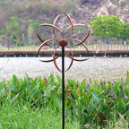 Wind Spinner Outdoor Metal Wind Sculptures 360 Degrees Wind Spinners for Yard and Garden