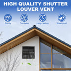 18 Inch Automatic Gravity Shutter Louver Vent, Aluminum Exhaust Shutters Louver for Windows Outside, Home Attics, Greenhouse Vent